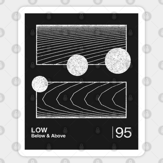 Low  / Minimalist Graphic Fan Artwork Design Magnet by saudade